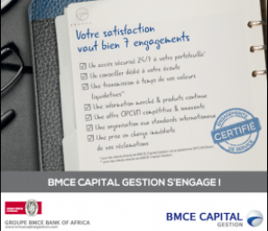 BMCE Capital Gestion renouvelle ses certifications « Engagements de Services » et « ISO 9001 version 2015 »